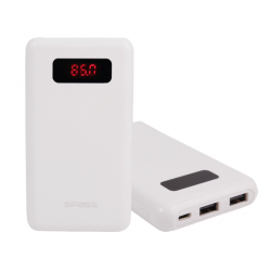 Spass 20,000 mAh 2Amp Power Bank for Smartphones & Tablets, X7